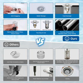 Hibbent chrome finish stopper resists corrosion during daily use