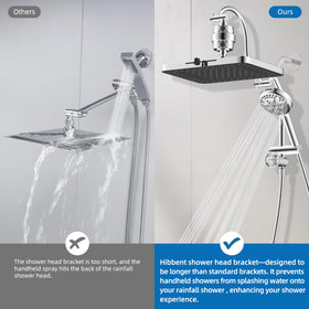 Hibbent chrome shower system installation remains sturdy and leak-free