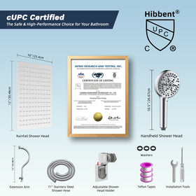 Hibbent CUPC certification ensures compliance with safety and quality standards.