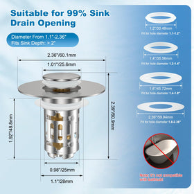 Hibbent durable stainless steel brass core construction resists corrosion.