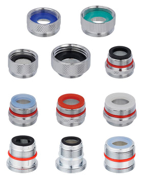 Hibbent faucet adapter kit with chrome finish connects kitchen taps securely