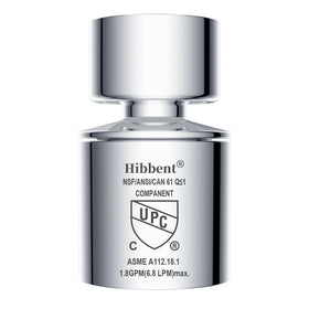 Hibbent 360° swivel faucet aerator showing full range of motion for easy cleaning