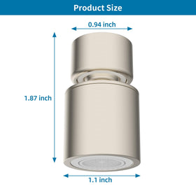 Easy installation with male threading and adapter included by Hibbent