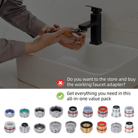 Hibbent faucet-thread-measure guide helps selecting correct adapter size.