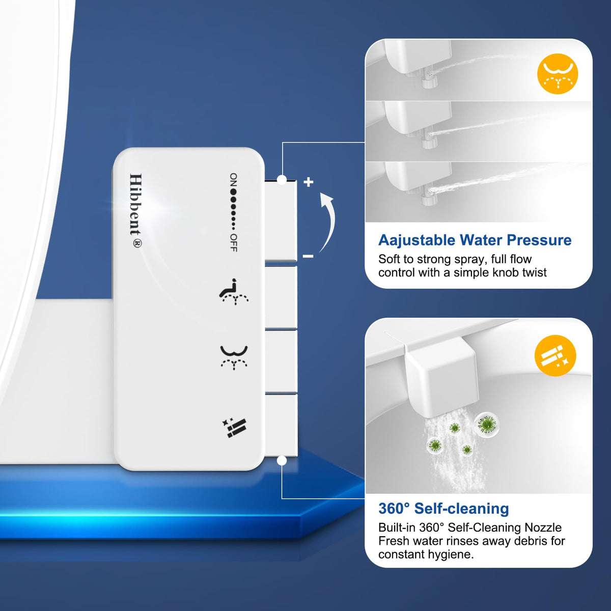 Hibbent feminine wash feature demonstrated for comfortable care.