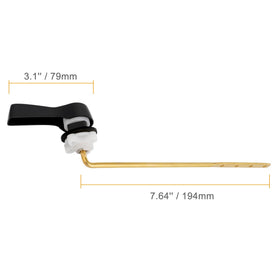 Hibbent front-mount lever reduces sticking and improves flush feel.