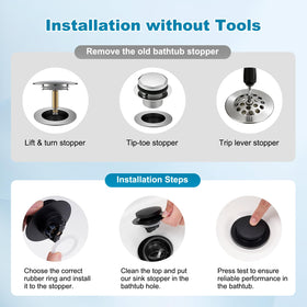 Hibbent filter catches hair and jewelry for clog-free drains