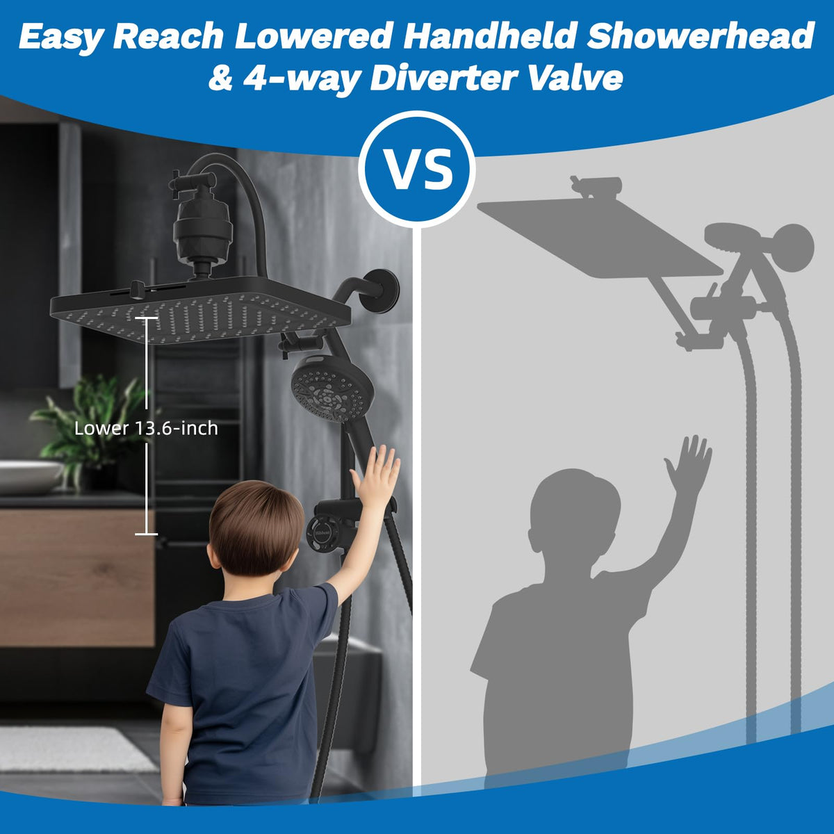Hibbent height-adjustable handheld holder for all heights