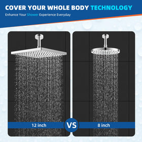 Hibbent high-pressure shower head improves feel under low pressure scenarios