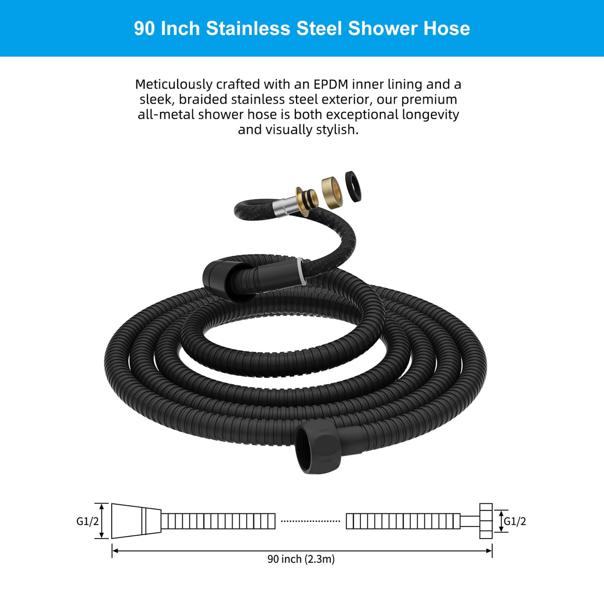 Hibbent leak-proof washer prevents leaks and ensures a secure seal.