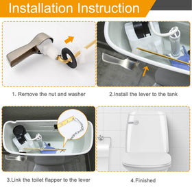 Hibbent lever with spud and nut included for easy install