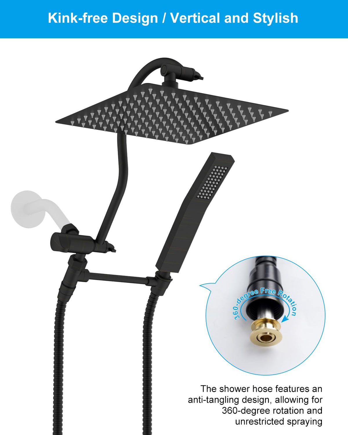 Hibbent handheld hose suitable for baths, pets, and kids