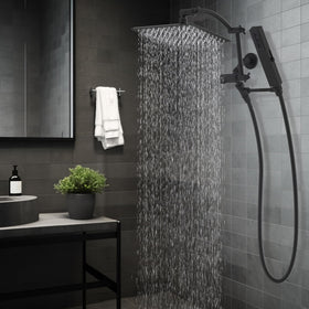Hibbent matte black finish adds a modern stylish look to any shower