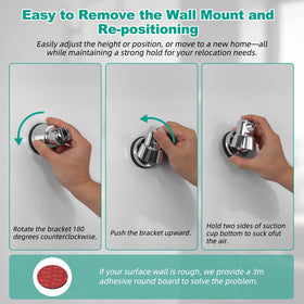 Hibbent no drill installation enables quick bathroom updates