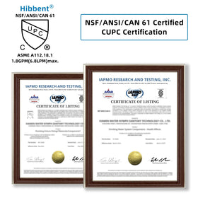 NSF/ANSI/CAN 61 certified aerator for safe kitchen use by Hibbent
