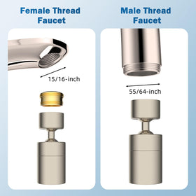 Hibbent NSF/ANSI/CAN 61 certified aerator guarantees safe materials in use.