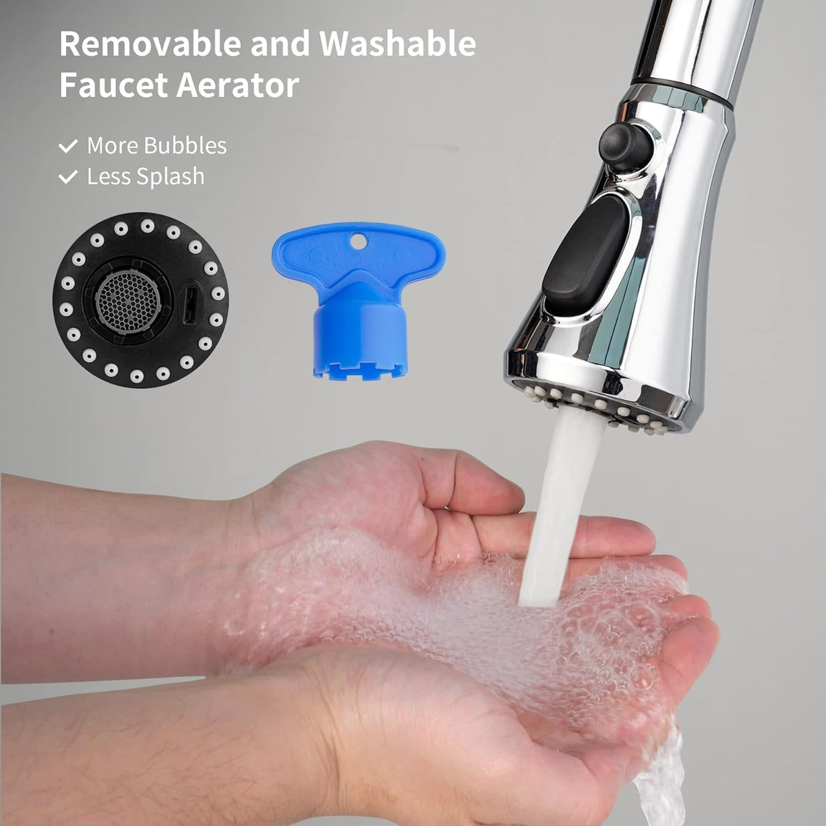 Hibbent NSF/CUPC certified spray head ensures safety and reliability.