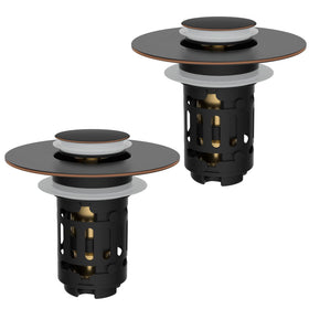 Hibbent pop-up brass-core for quick drainage and durable use.
