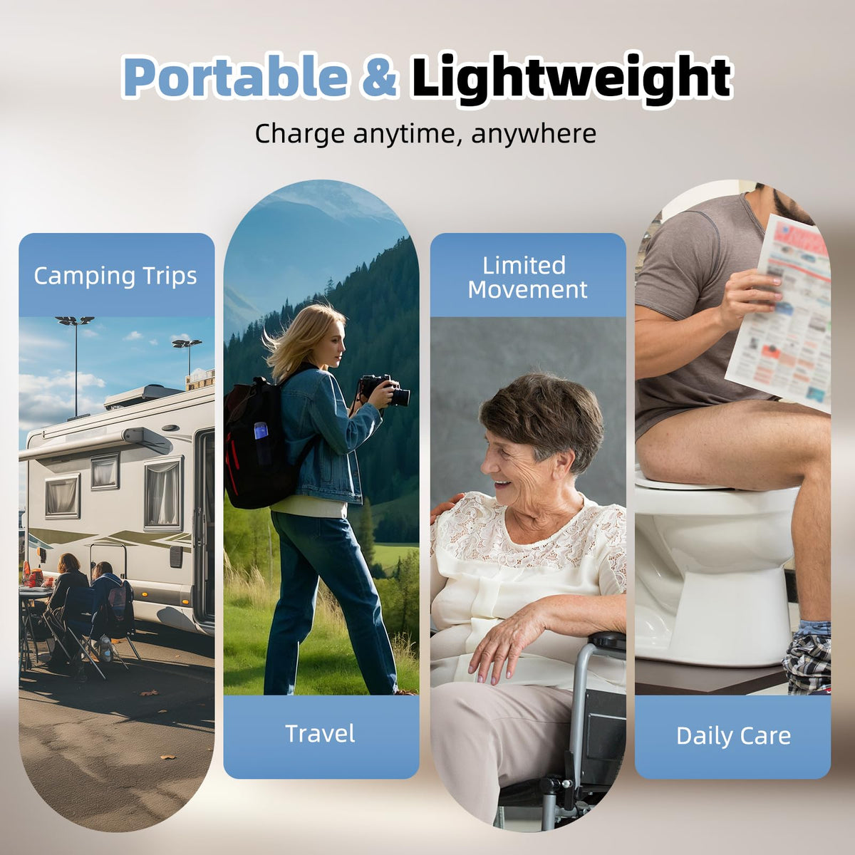Hibbent portable bidet compact design emphasizes easy portability.