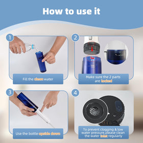 Hibbent portable bidet use scenarios demonstrates ideal for baby, feminine care, and travel.