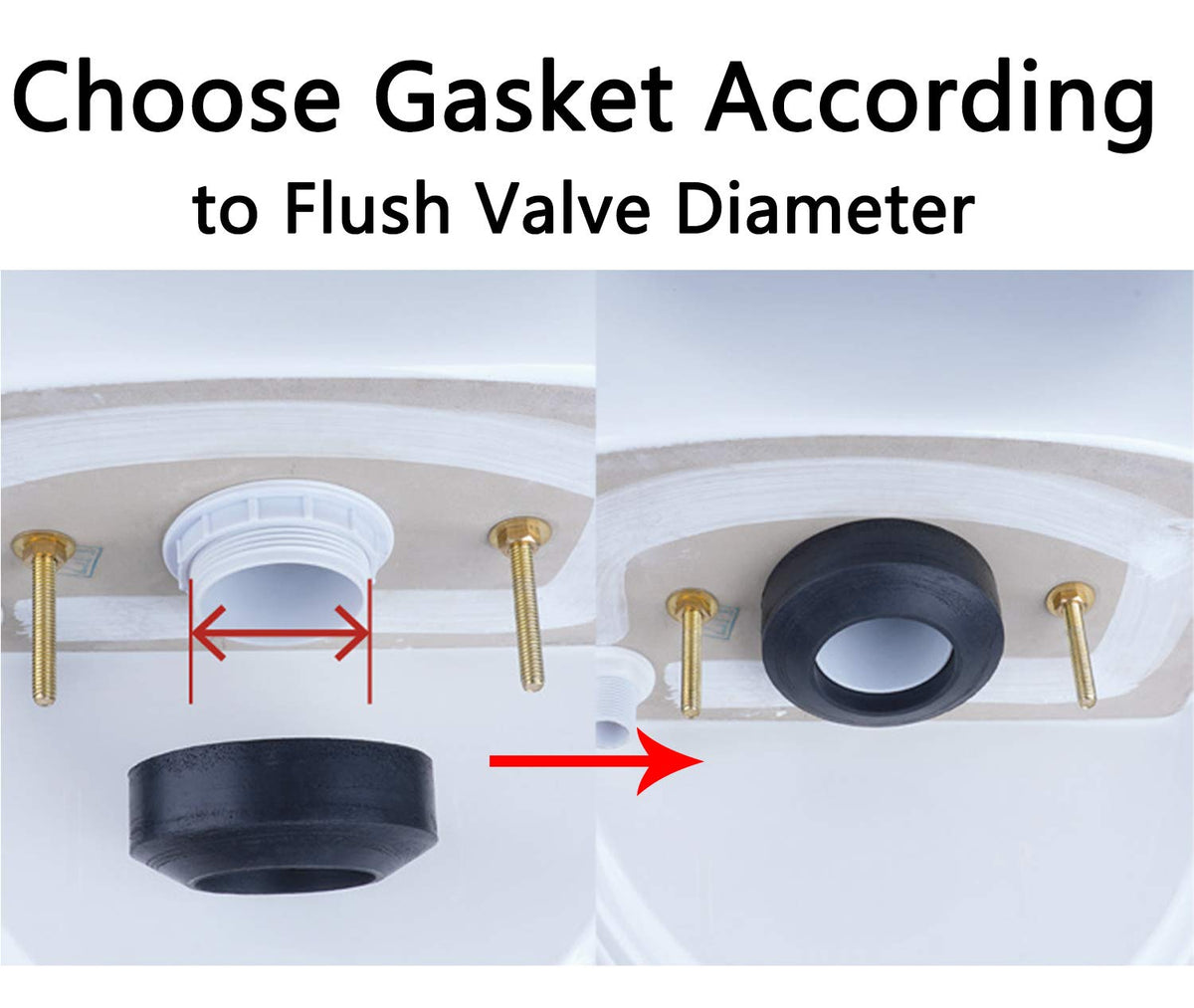 Hibbent rust-resistant brass bolts provide durable, long-lasting tank-to-bowl mounting.