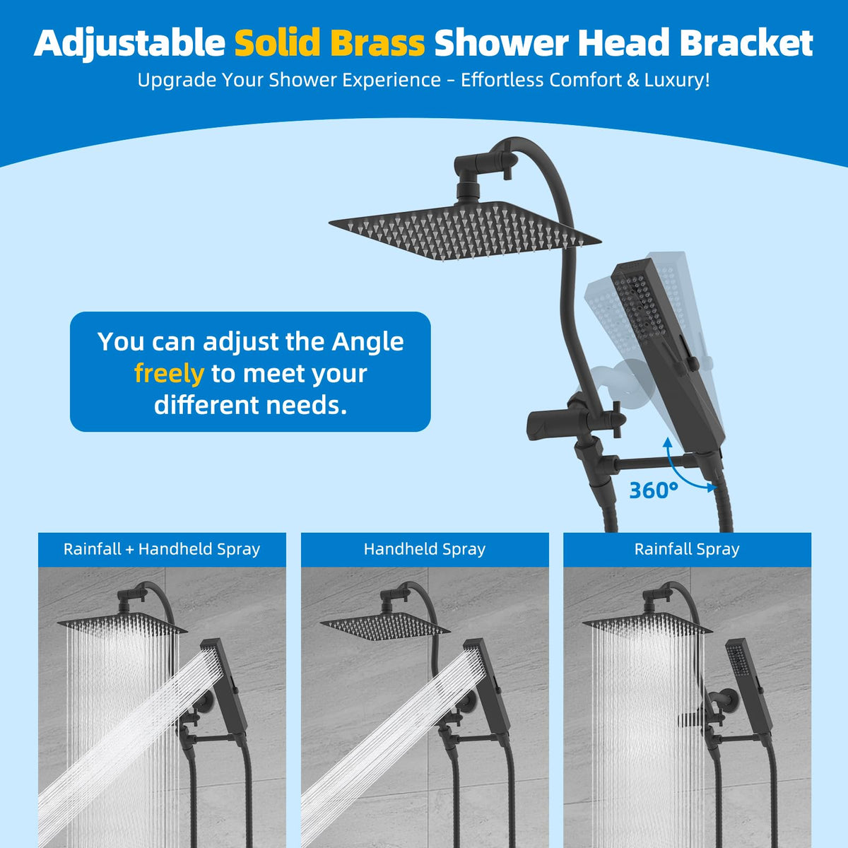 Hibbent seventy-one inch hose provides flexible movement for bath and shower tasks