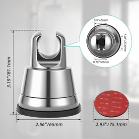 Hibbent silicone suction cup forms airtight seal on smooth surfaces