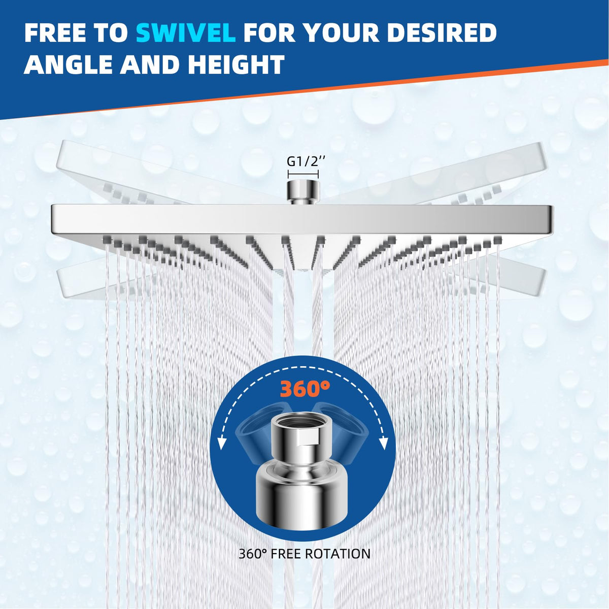 Hibbent stainless steel back panel adds rustproof durability