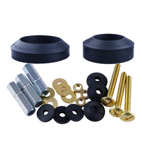 Hibbent tank-to-bowl gasket kit with brass hardware for a secure leak-proof connection.