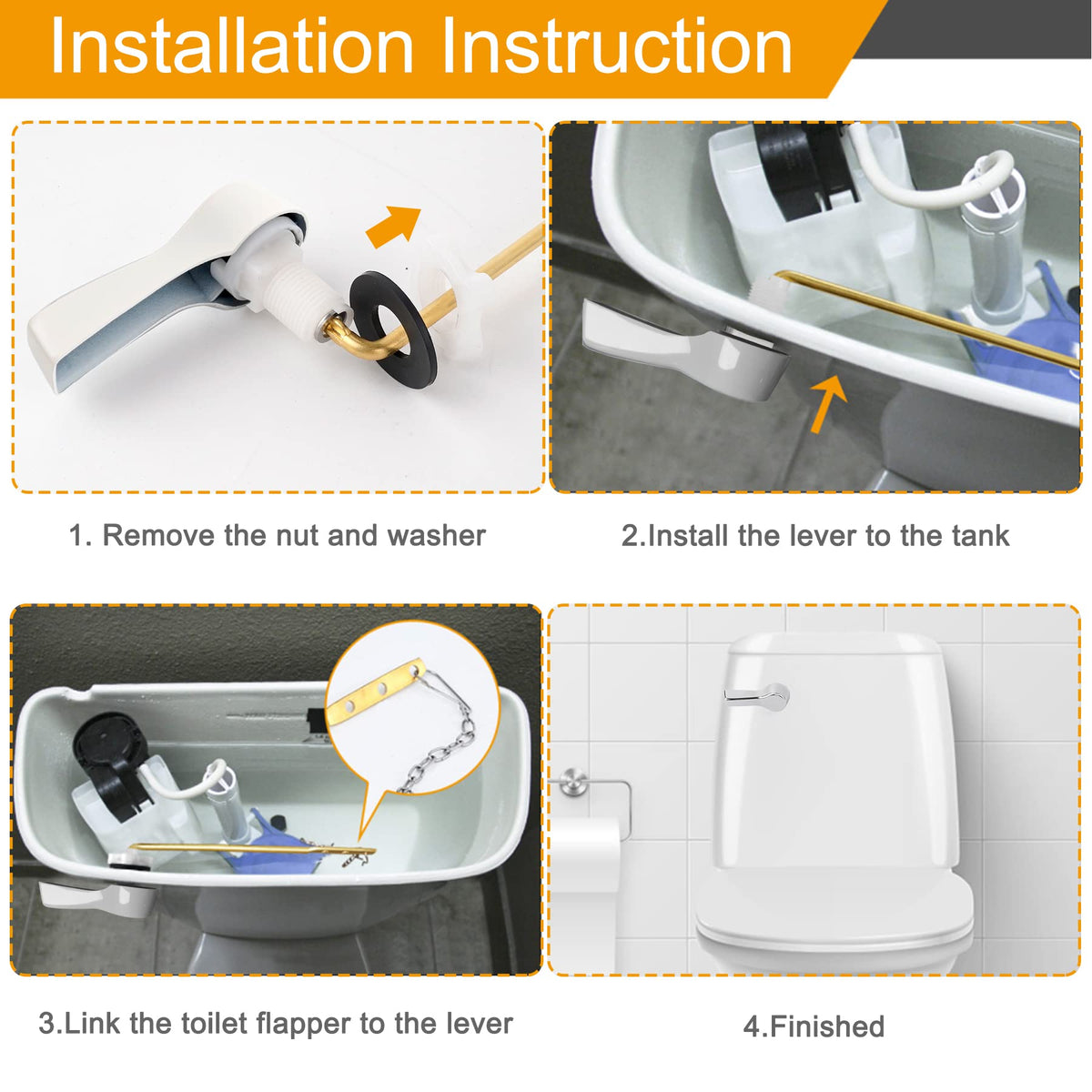 Adjustable length with four mounting holes fits most tanks.