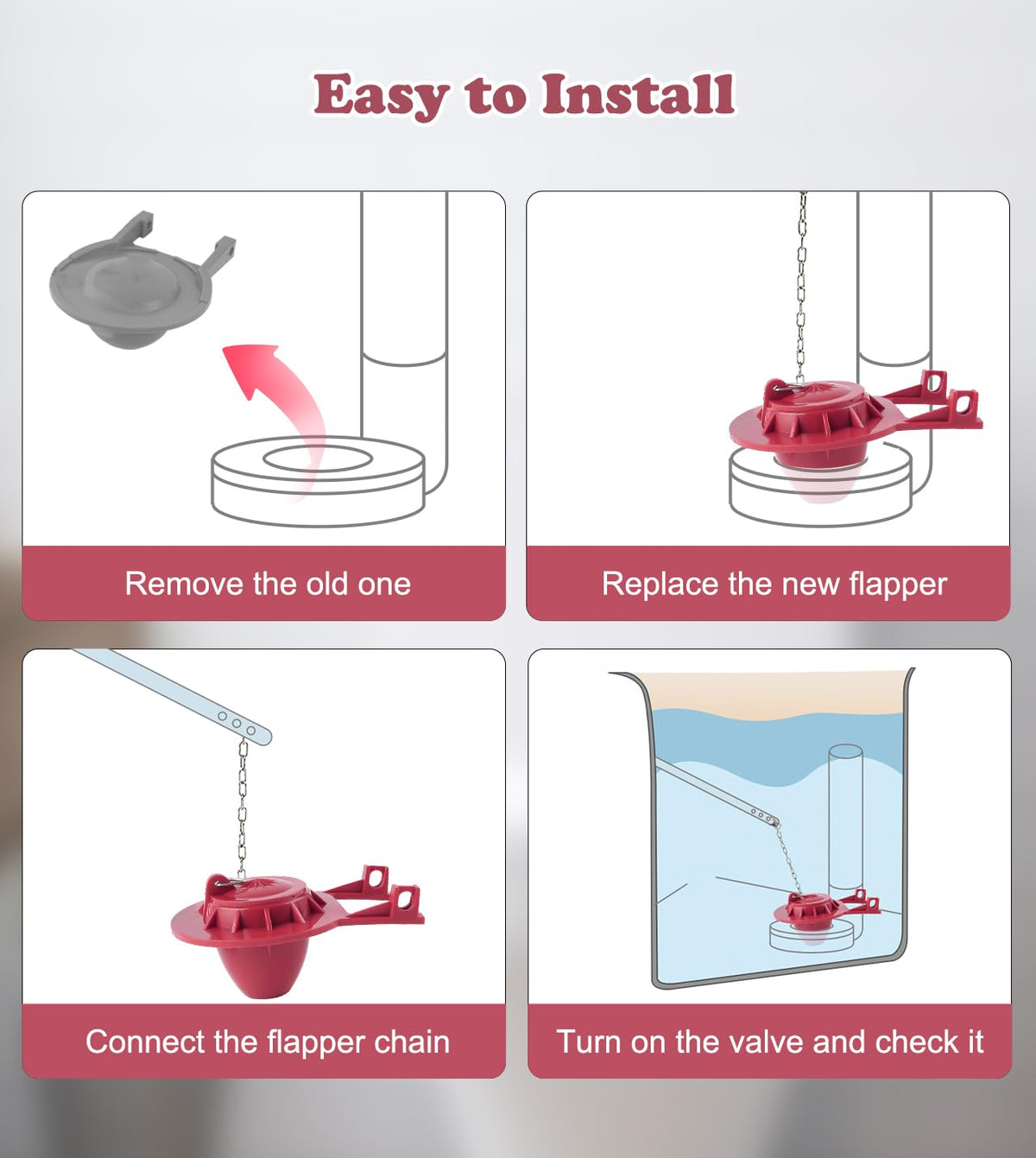 Hibbent toilet repair kit package ready for upgrade and refresh.