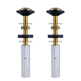 Hibbent brass toilet tank-to-bowl bolt kit for secure, leak-free installation