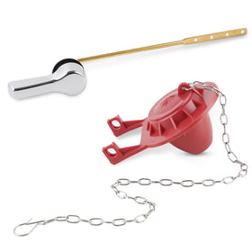 Hibbent universal front mount toilet handle for easy, tool-free replacement on most standard toilets.