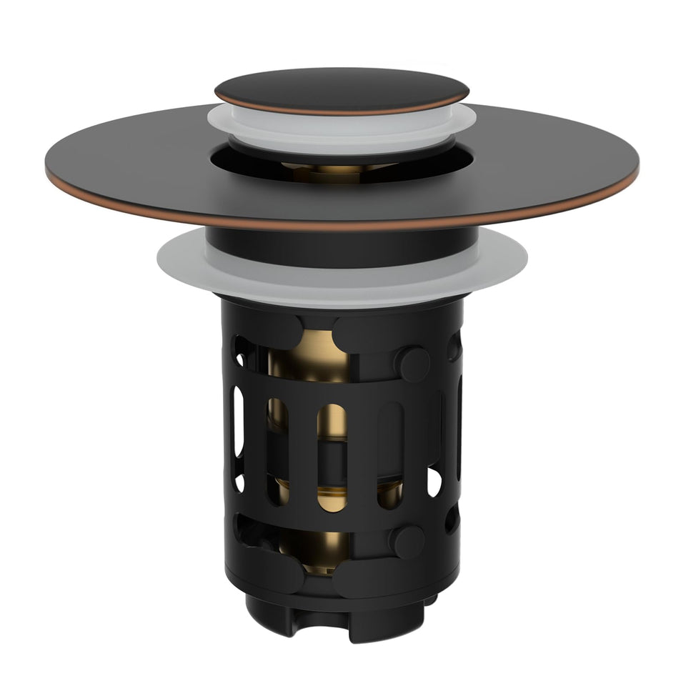Hibbent upgraded 3-in-1 drain pop-up assembly delivers smooth operation and reliability