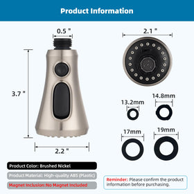 Hibbent washable aerator key included for maintenance.
