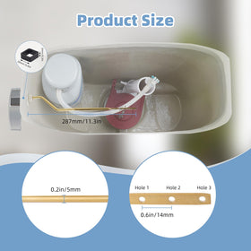 Hibbent included white and black nuts enable easy hand-tightening