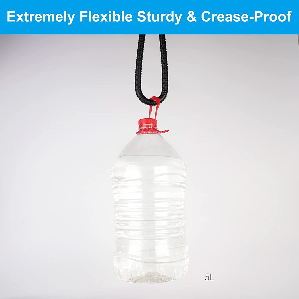 Hibbent wide-reach hose for thorough cleaning in hard-to-reach spots.