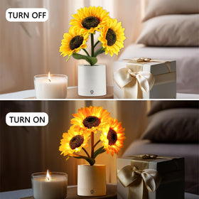 hibeauti gift-ready sunflower-lamp for special celebrations