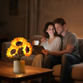 hibeauti soft-warm-light sunflower-lamp supports relaxing routines