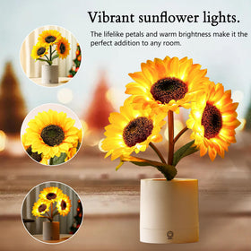 hibeauti usb-powered sunflower-lamp for flexible at-home use