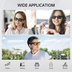 HIBLOKS easy-attach clip supports fast lens change for Ray-Ban Meta Wayfarer.