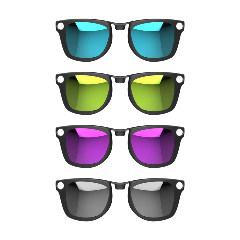 HIBLOKS polarized clip on Ray-Ban Meta Wayfarer front view reduces glare for sunny days