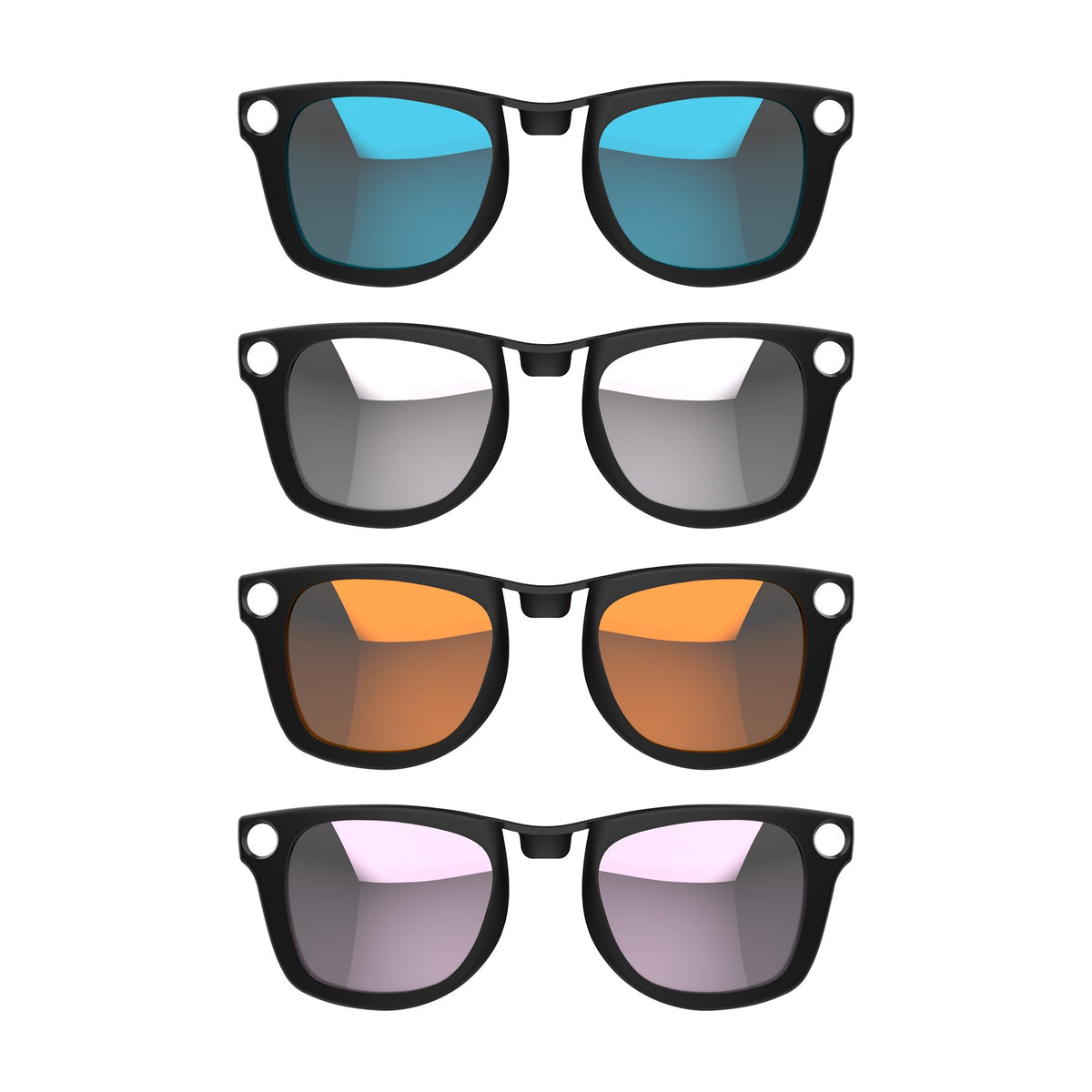 HIBLOKS polarized clip-on for Ray-Ban Meta Wayfarer in silver reduces glare for safe driving
