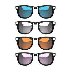 HIBLOKS polarized clip-on for Ray-Ban Meta Wayfarer in silver reduces glare for safe driving