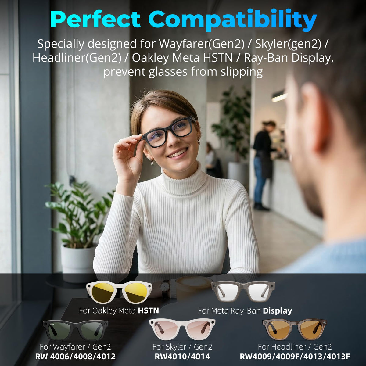 HiBloks Ray-Ban lens-shade sticker blocks flash for discreet photography in public.