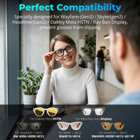 HiBloks Ray-Ban lens-shade sticker blocks flash for discreet photography in public.