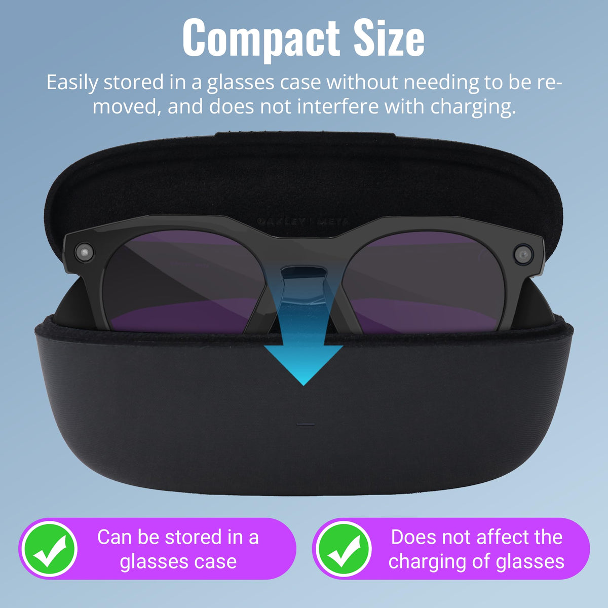 HiBloks durable silicone accessory for Oakley Meta HSTN glasses