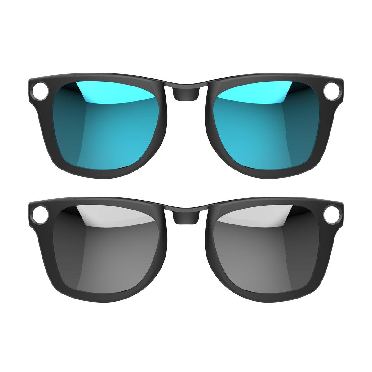 HIBLOKS polarized clip attached to Ray-Ban Meta Wayfarer Gen 1 for seamless style