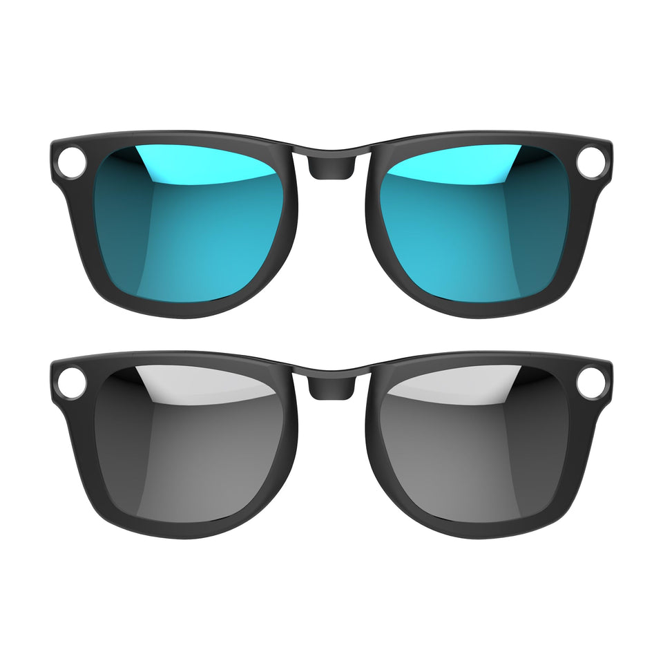 HIBLOKS polarized clip attached to Ray-Ban Meta Wayfarer Gen 1 for seamless style