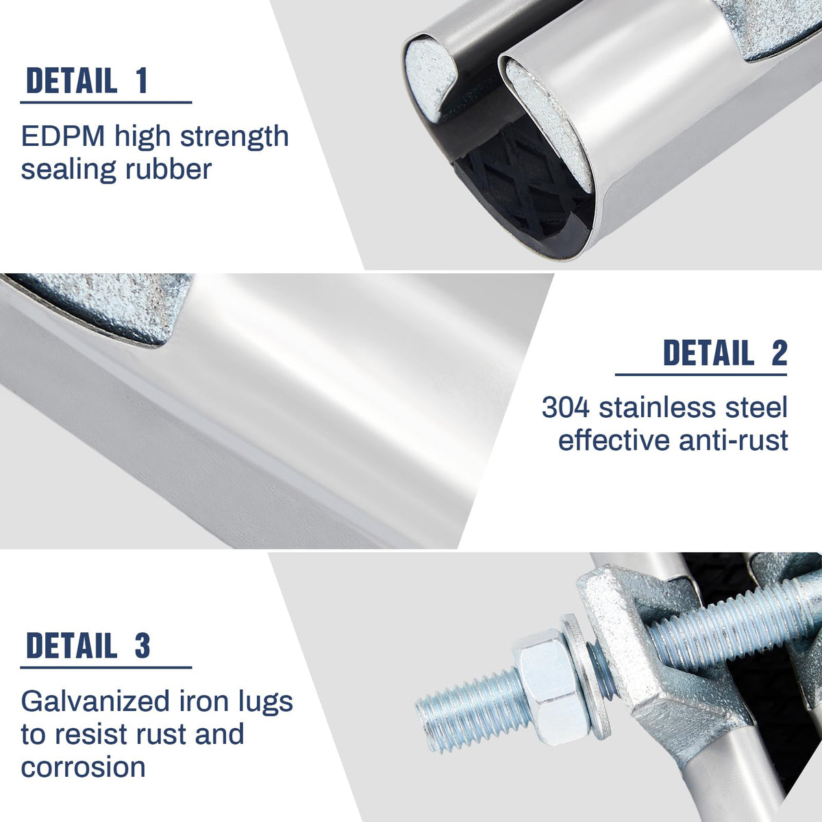 Hicarer copper pipe repair kit with gasket and seal for tight leaks.